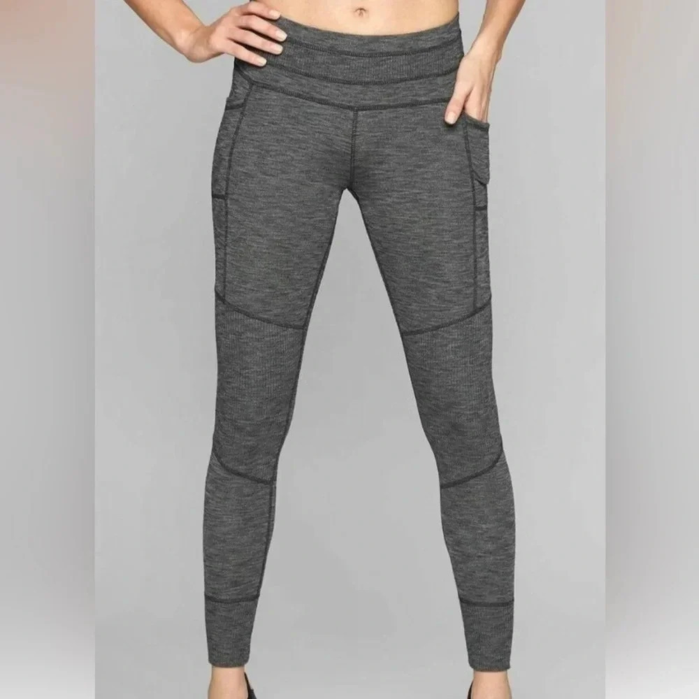 Athleta Excursion Tight Legging Mark Gray Size Small